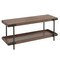 Alaterre Furniture Kyra 42"L Oak and Metal Bench with Shelf ANKY03RBG - alternate 3